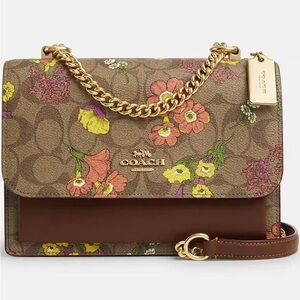 Coach Klare Crossbody Bag With Floral Pattern
